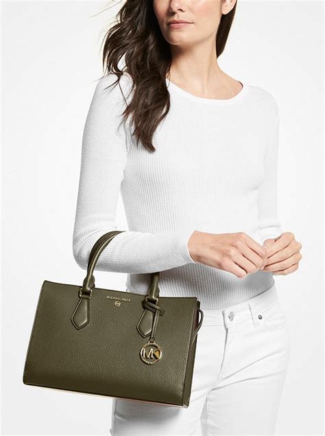 michael michael kors valerie medium pebbled leather satchel|Valerie Medium Pebbled Leather Satchel .